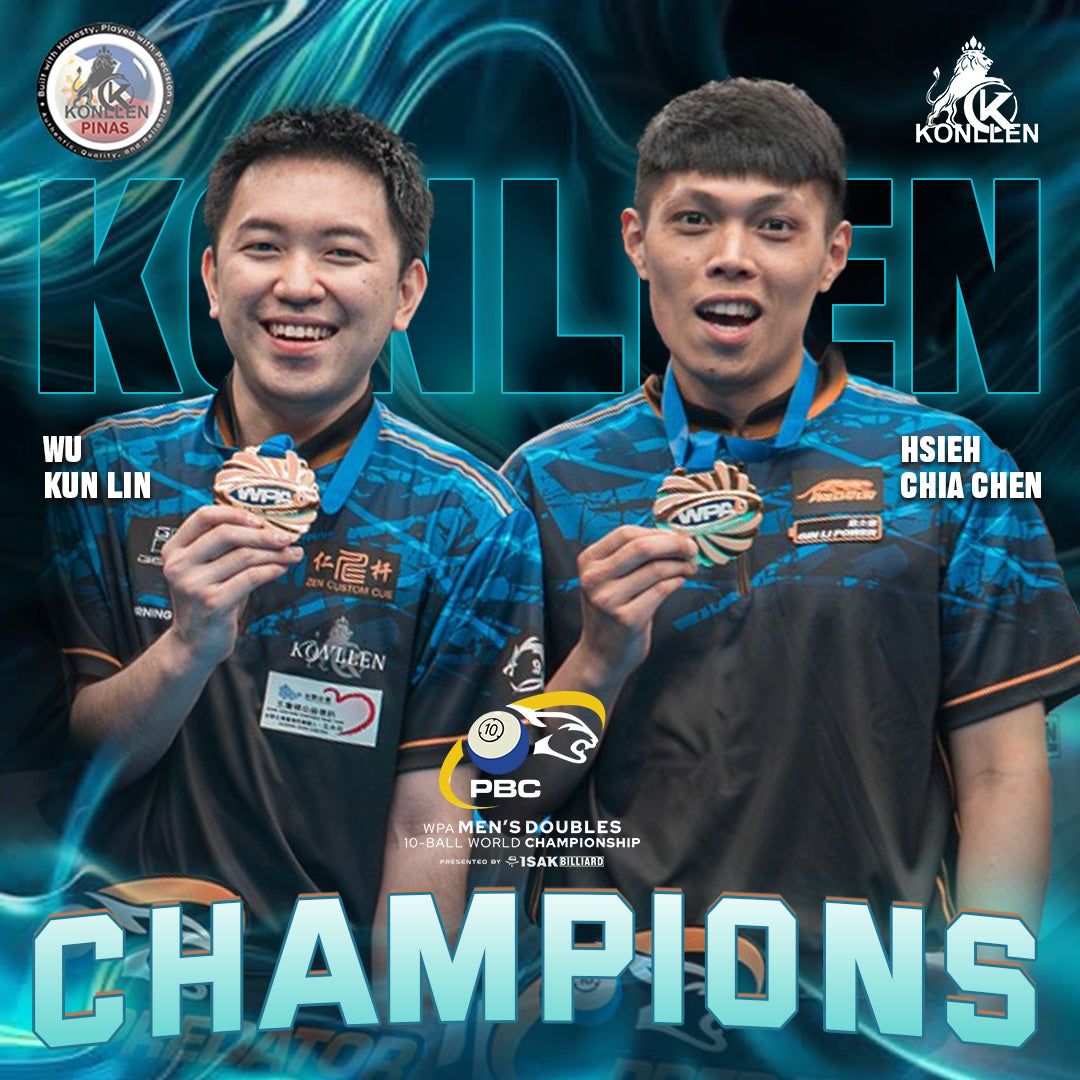 魔獸-吳坤霖 and Hsieh Chia Chen claimed the gold medal at the 2025 WPA Men’s Doubles 10-Ball World Championship!