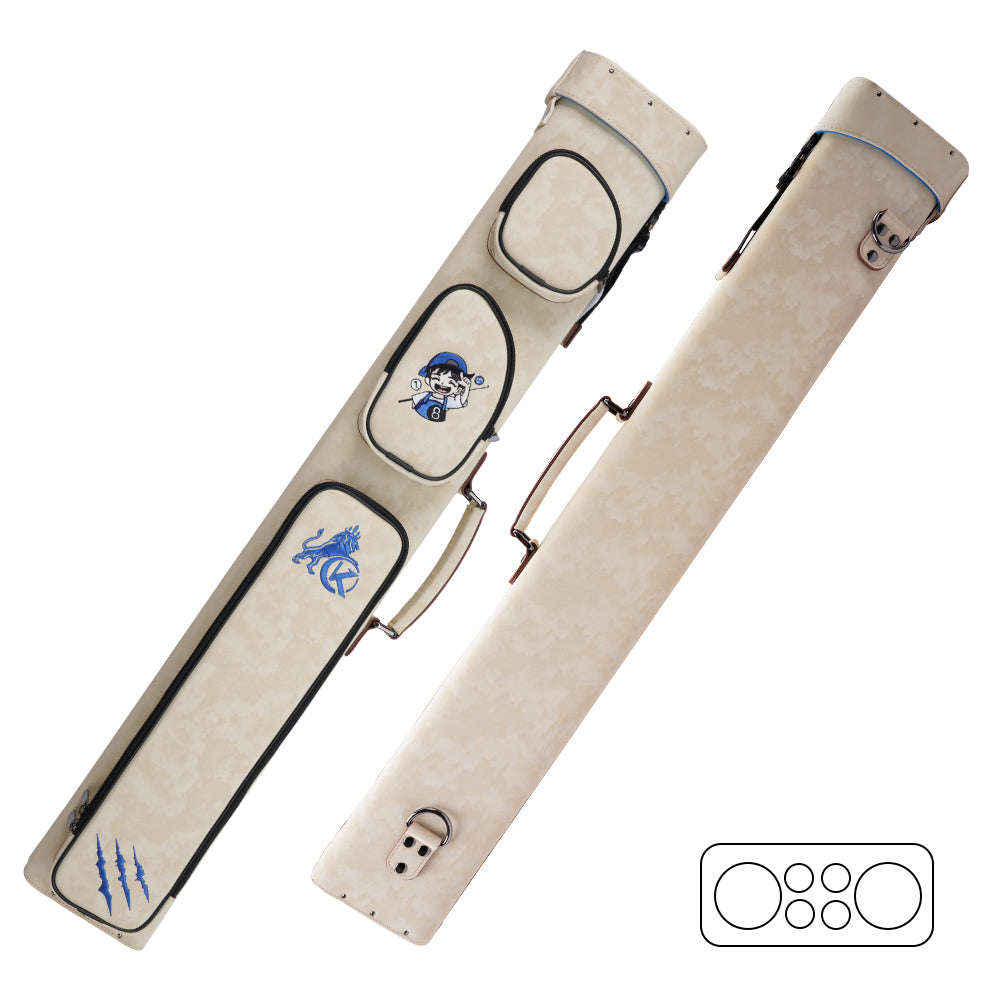 Konllen Nova 系列 2x4 台球杆盒 – 2 个杆头和 4 个杆身