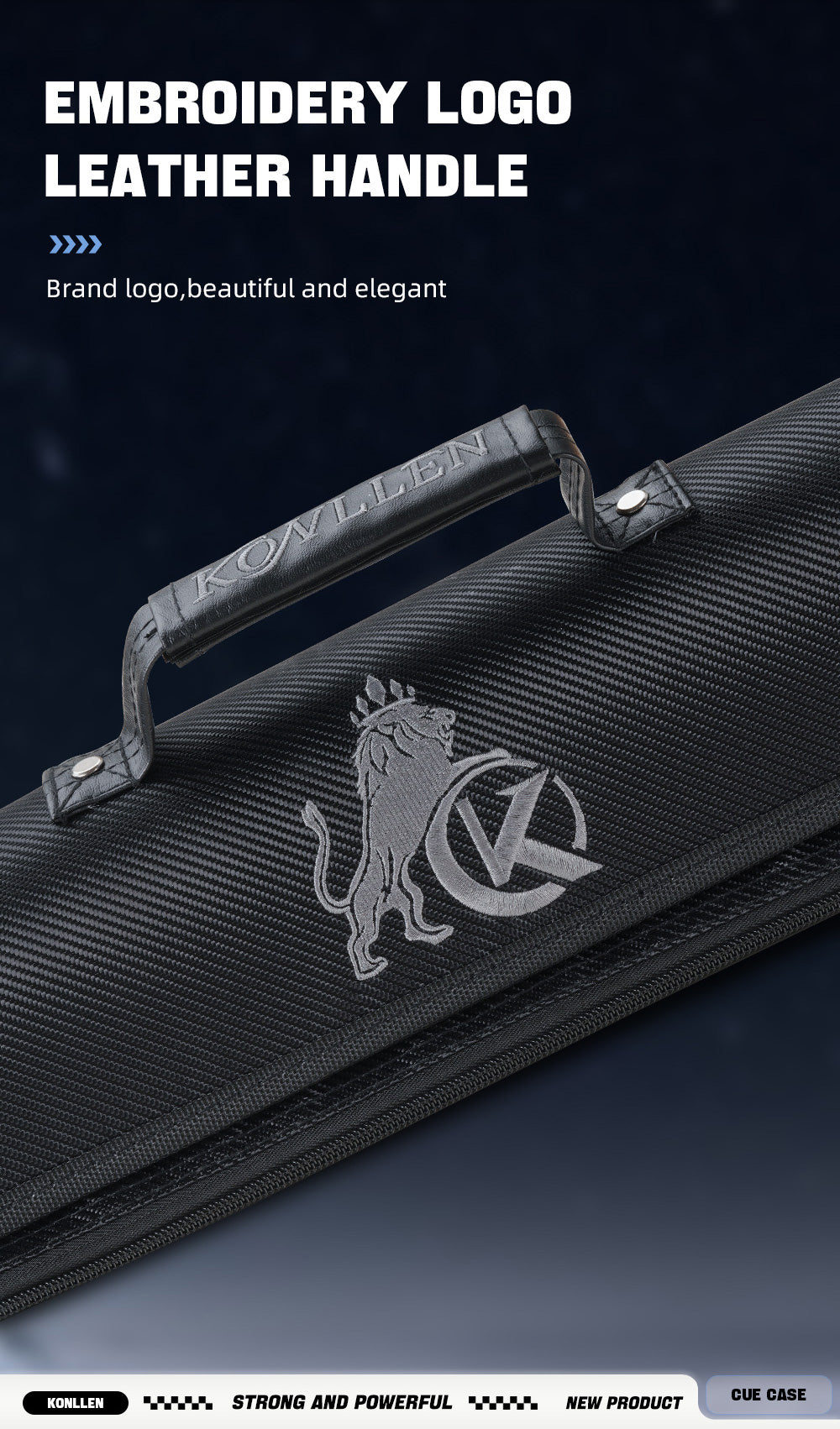 Estuche rígido semirredondos de tela Oxford - 2 culatas x 4 varas