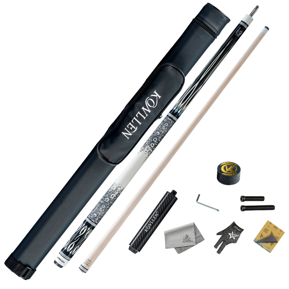 Konllen Snow Leopard Series 1 Pool Cue – AK-D1 - 10.5mm / 11.5mm /12.2mm