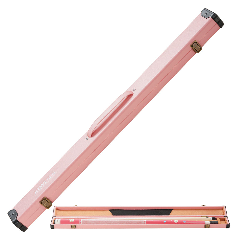 Konllen PU Pink Hard Wooden Box - 1 Butt x 1 Shaft