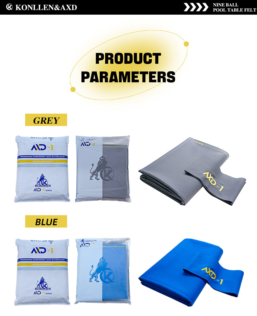 Taplak meja biliar Set 9 ft