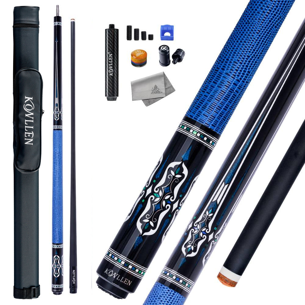 Konllen Spectra Series – Navy Sapphire Blue Pool Cue – AK-04F