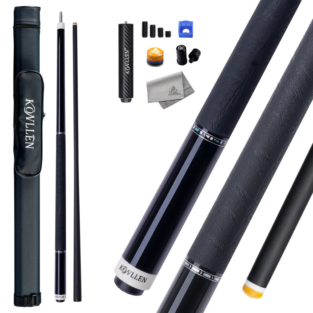 Konllen BK10-12F ( ebony ) - Abalone Shell Inlay - 11.8mm / 12.5mm