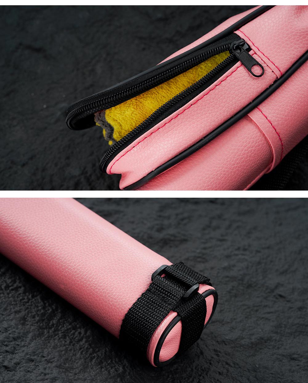 PU pink hard case- 1 Butt x 1 Shaft