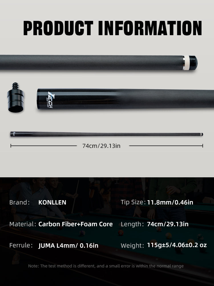 Single Pool Shaft - Radial Pin - 11.8mm