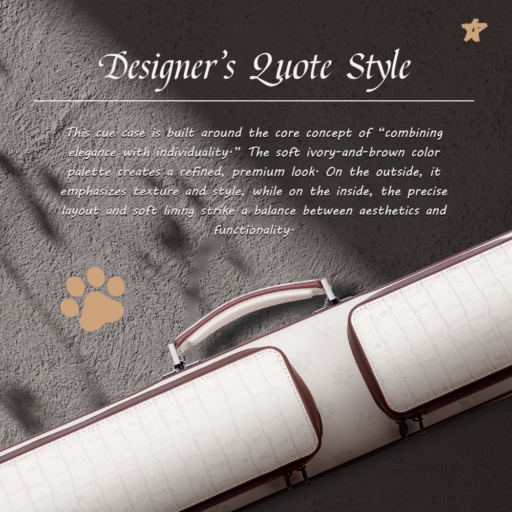 Konllen VintageLine Series 2x4 Pool Cue Case – 2 Butts & 4 Shafts