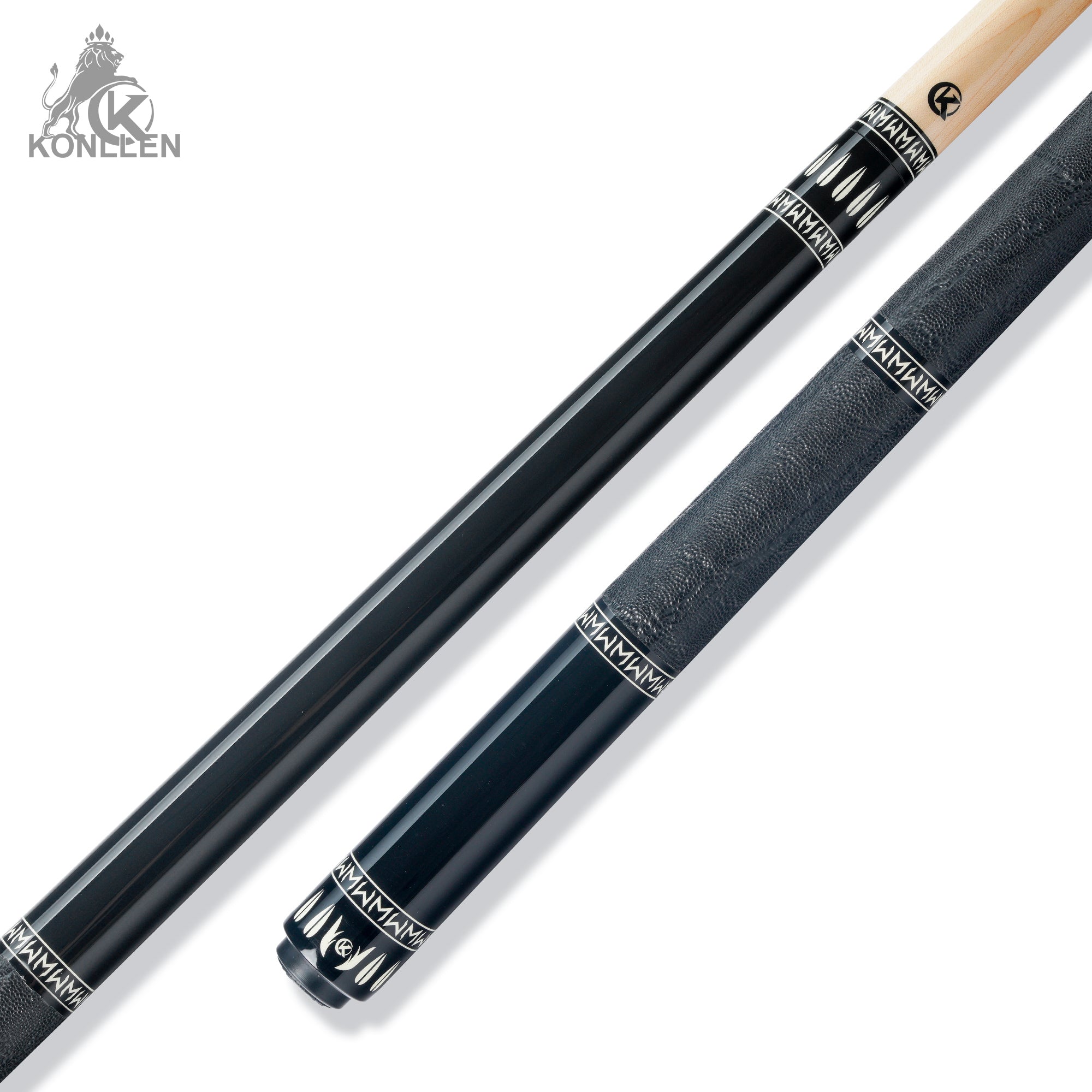 KONLLEN Eclipse Low Deflection Maple Pool Cue With 30cm Carbon Tube