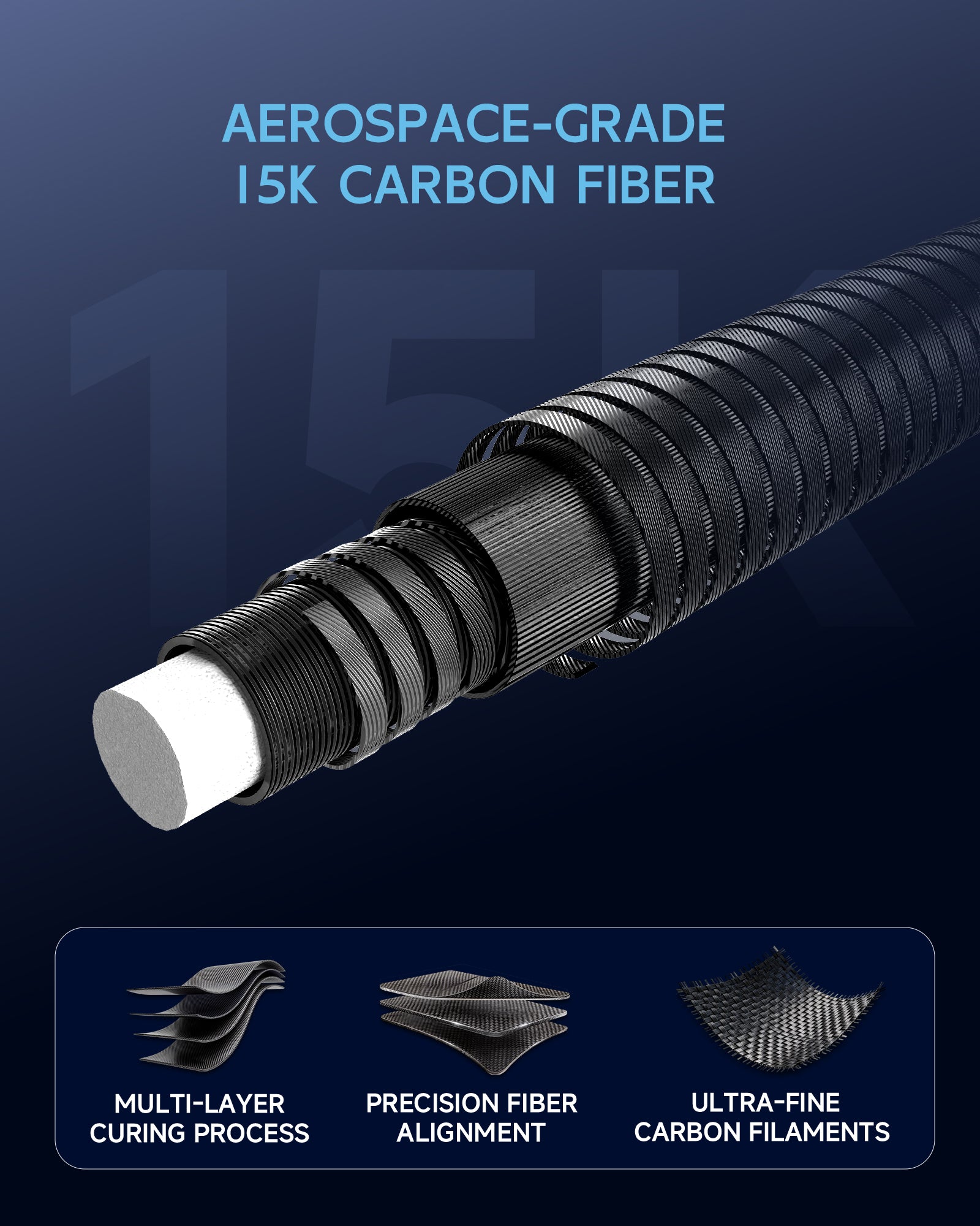 Konllen BK10-12F ( ebony ) - Abalone Shell Inlay - 11.8mm / 12.5mm