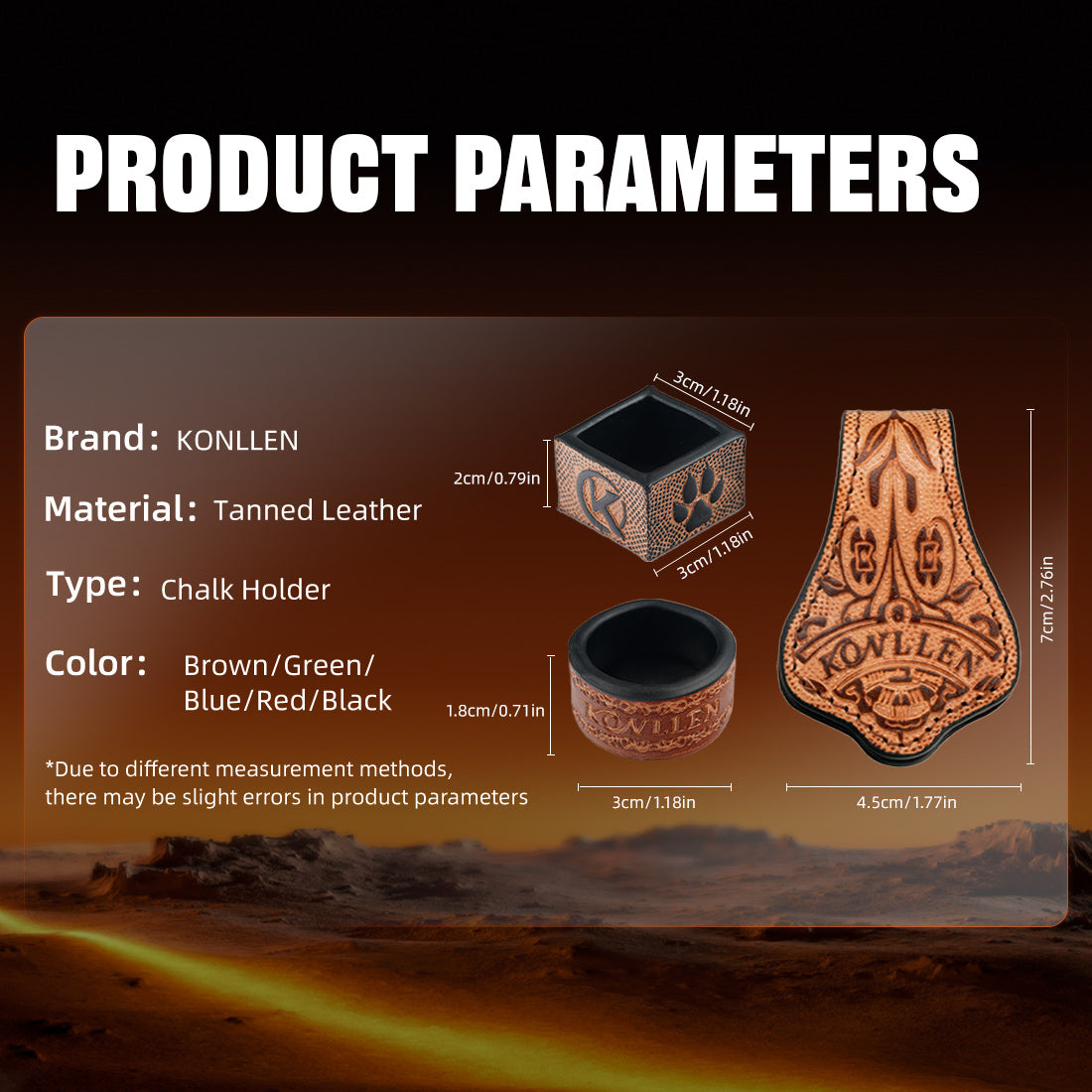 Hộp đựng phấn bằng da (hình vuông tròn)