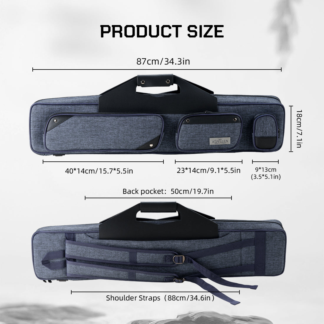 Oxford cloth soft Case - 3 Butts x 4 Shafts