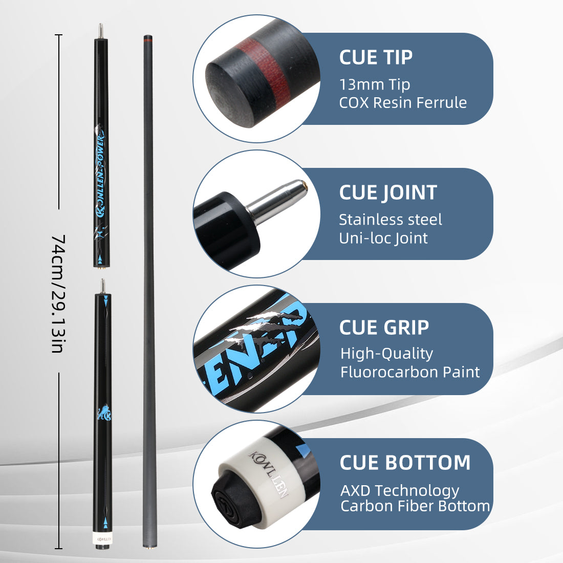 Konllen AK-BJ1 Break Jump Cue