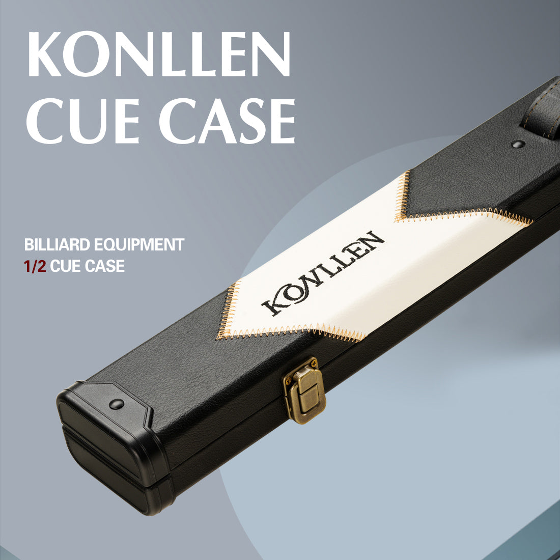 Hộp gỗ cứng PU đen trắng - 1 Mông x 1 Trục