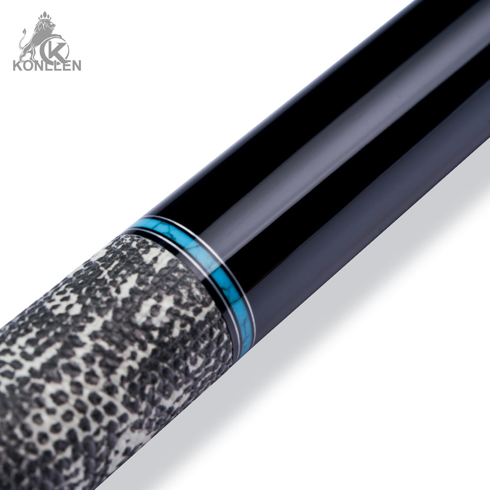 Konllen 2.0 Series AK75-12WFA - Ebony Turquoise Inlaid Butt - Lizard Grain Cowhide Wrap - 11.8mm / 12.5mm