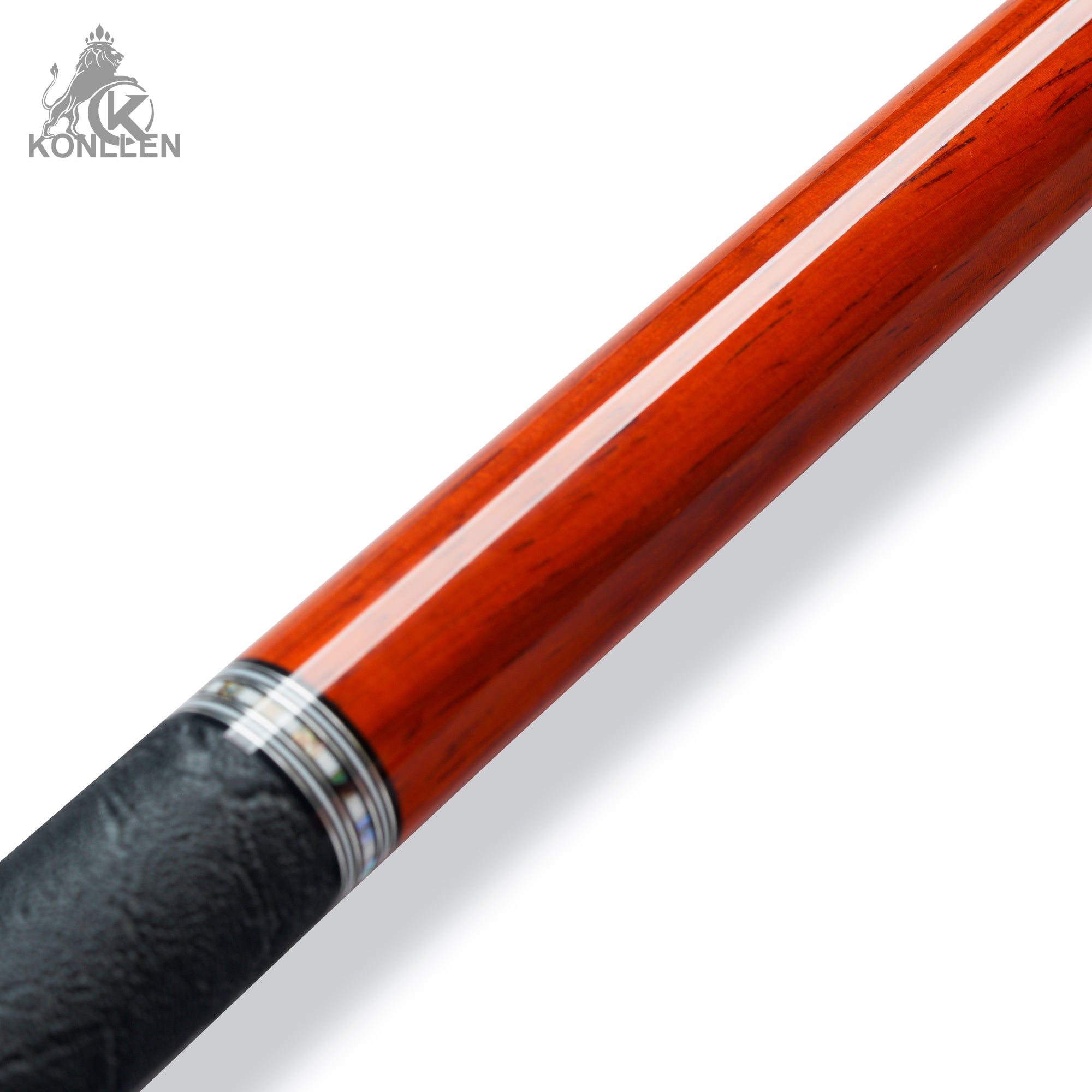 KONLLEN AXA-R1F Low Deflection Pool Cue Redrose Wood Handmade Inlay