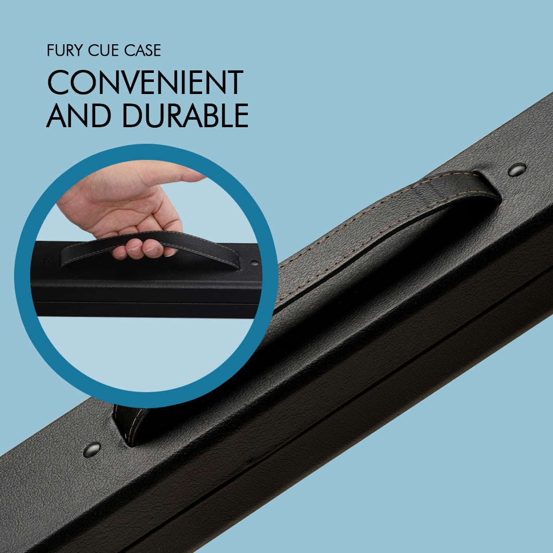 PU blackwhite hard wooden box - 1 Butt x 1 Shaft