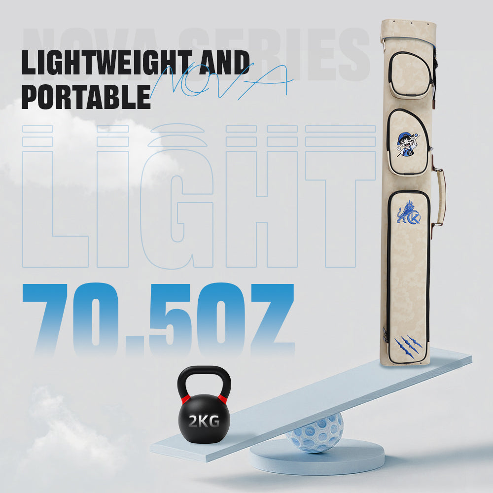 Konllen Nova 系列 2x4 台球杆盒 – 2 个杆头和 4 个杆身