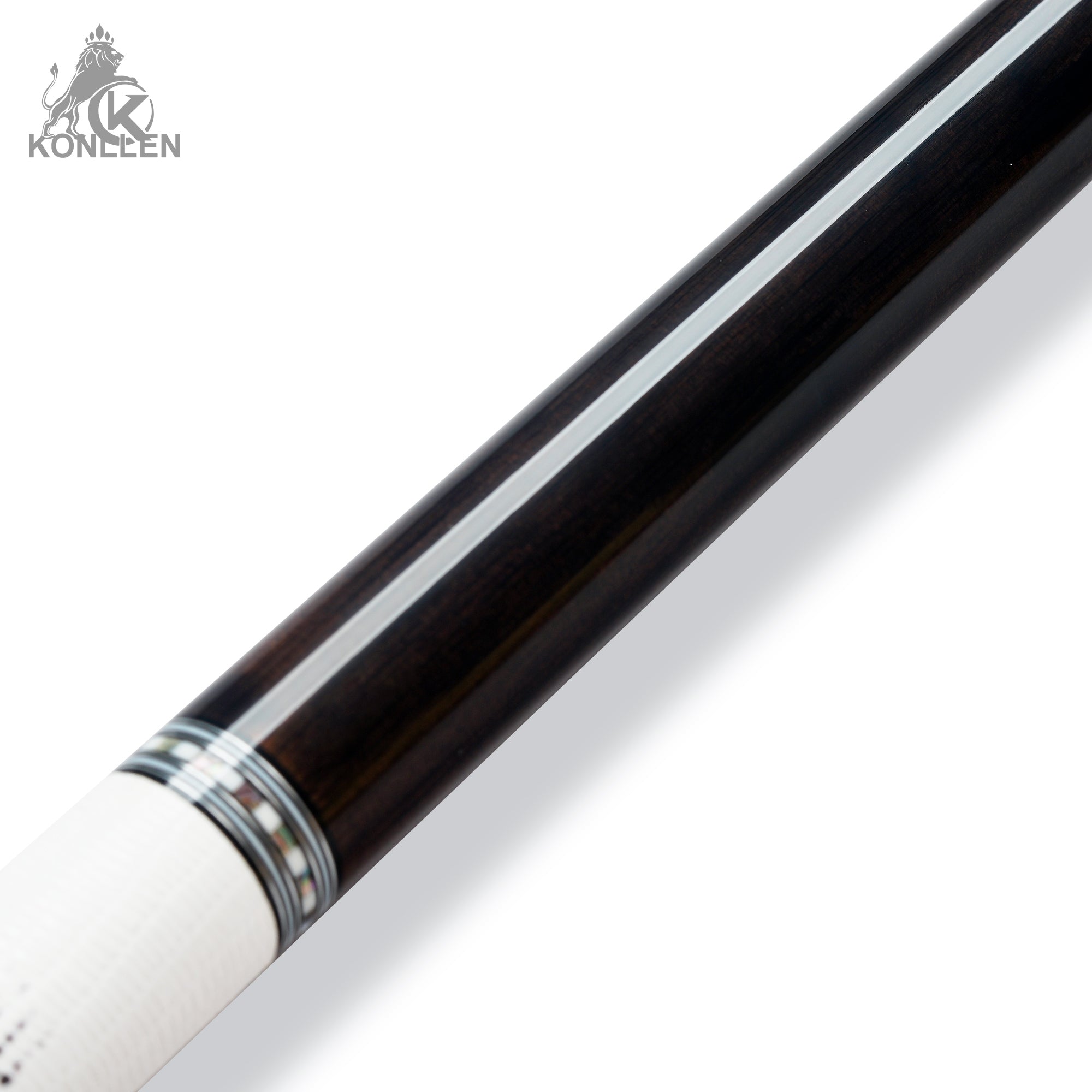 KONLLEN AXA-K2F Low Deflection Pool Cue Ebony Handmade Inlay