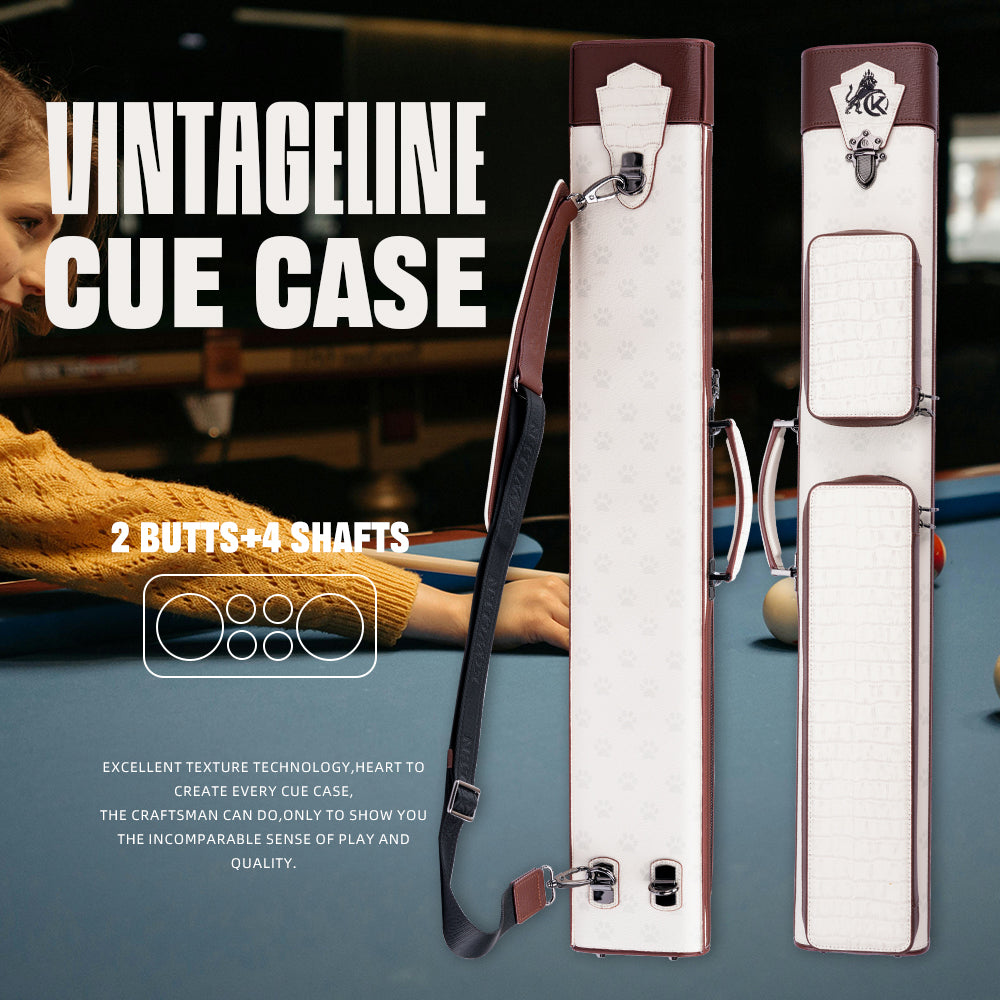 Konllen VintageLine Series 2x4 Pool Cue Case – 2 Butts & 4 Shafts