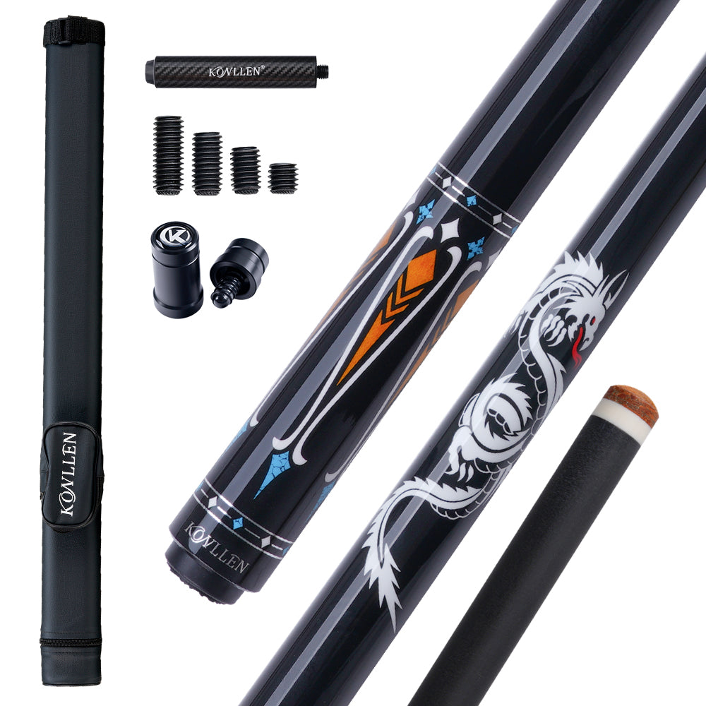 Konllen Dragon Series – Amber Gold Pool Cue – AK-10YF
