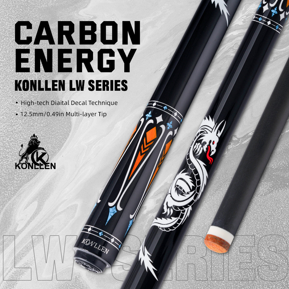 Konllen Dragon Series – Amber Gold Pool Cue – AK-10YF