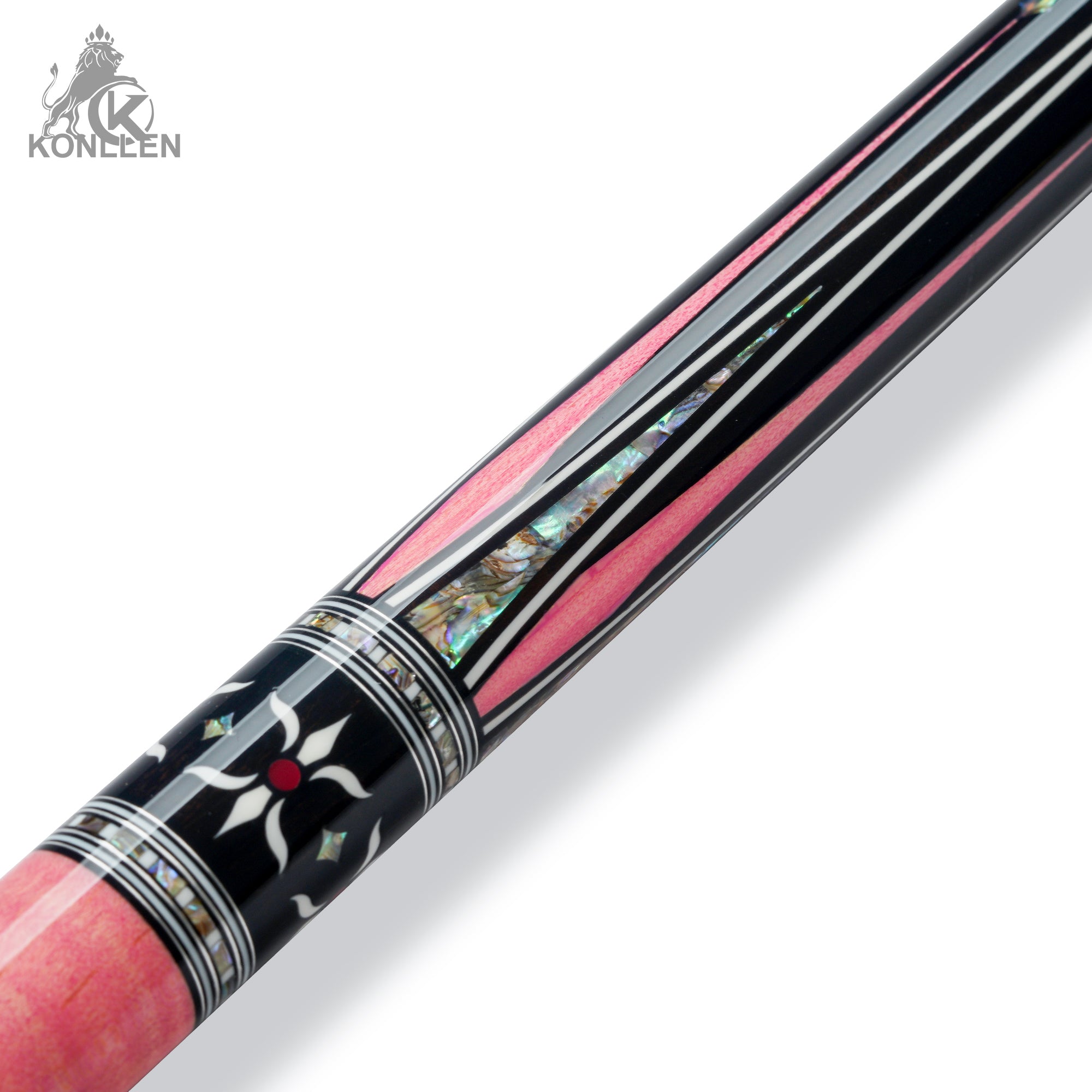 KONLLEN AK-KB-Pink Low Deflection Carbon-tube Maple Pool Cue