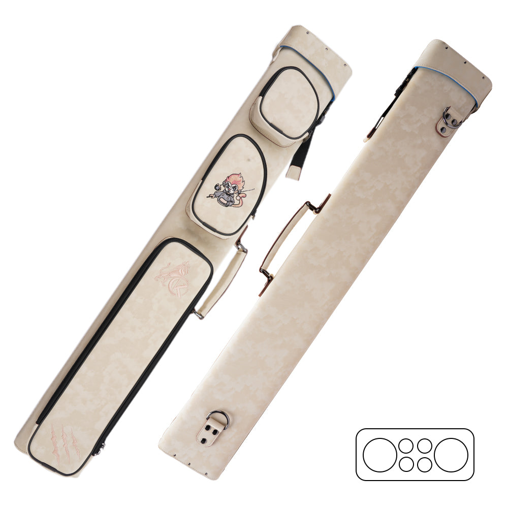 Konllen Nova 系列 2x4 台球杆盒 – 2 个杆头和 4 个杆身