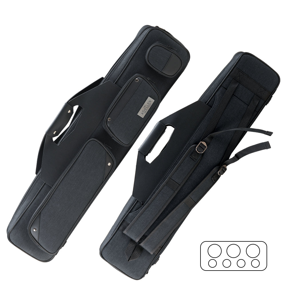 Weiches Etui aus Oxford-Stoff - 3 Unterteile x 4 Schäfte