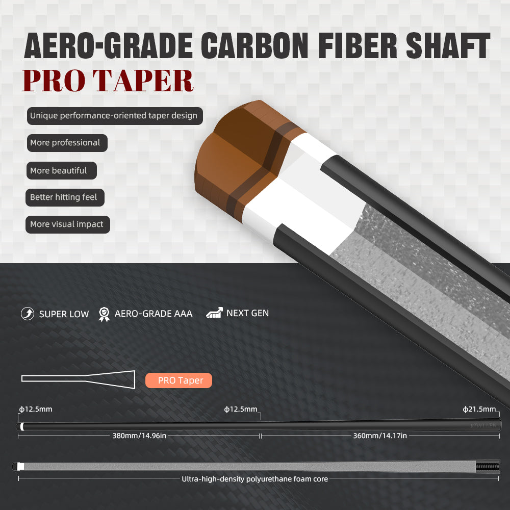 Konllen Dragon Series – Amber Gold Pool Cue – AK-10YF