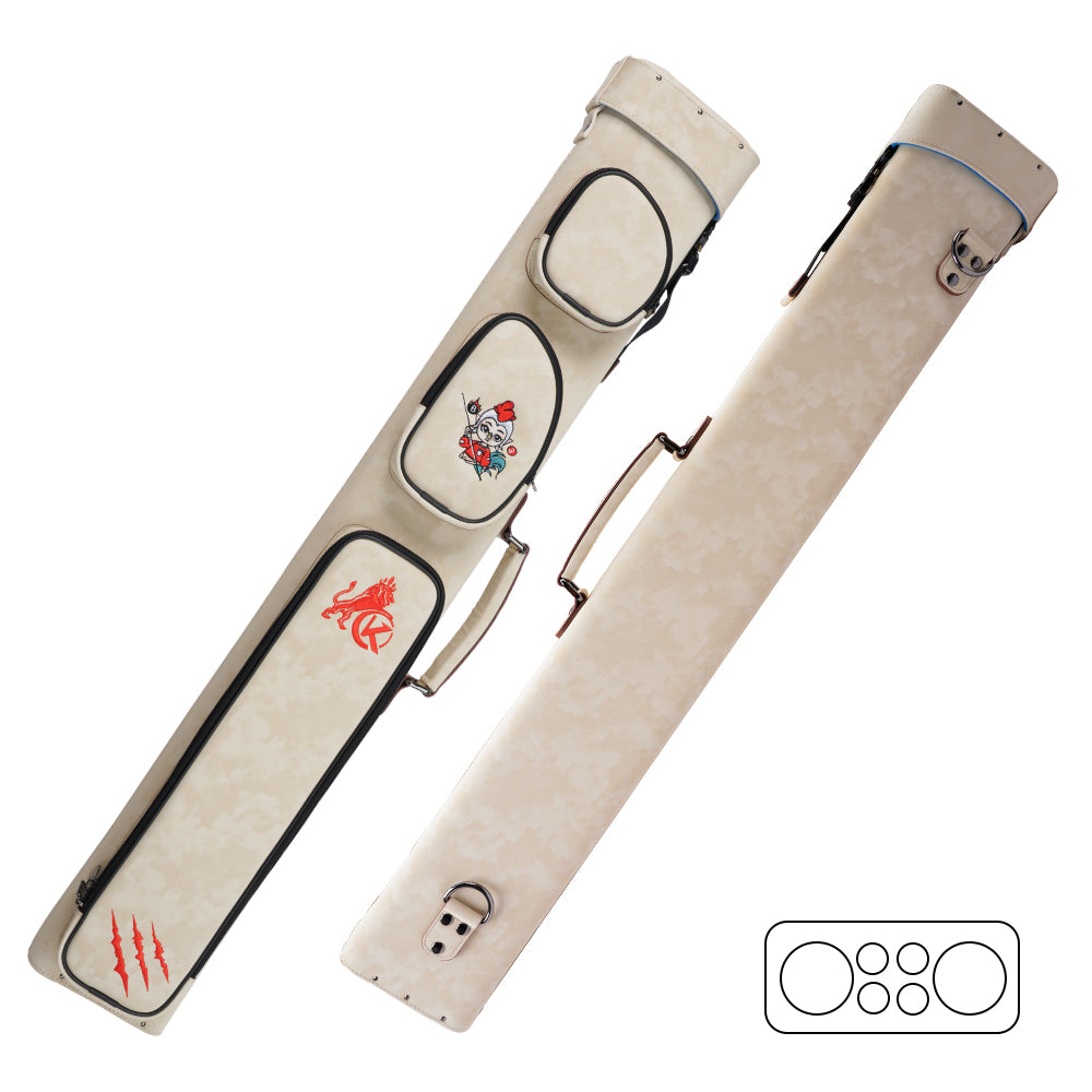 Konllen Nova 系列 2x4 台球杆盒 – 2 个杆头和 4 个杆身