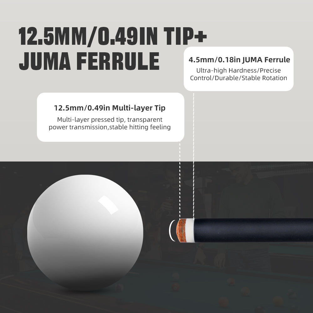 Konllen Spectra Series – Midnight Black / Granny Smith Pool Cue – AK-03F