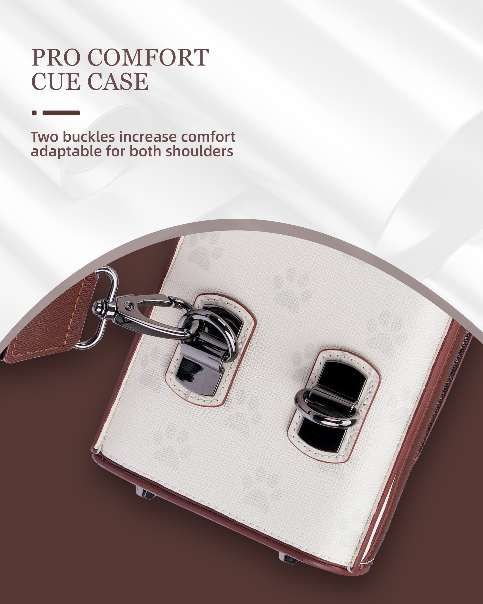 VintageLine Series 2x4 Pool Cue Case – 2 Butts & 4 Shafts