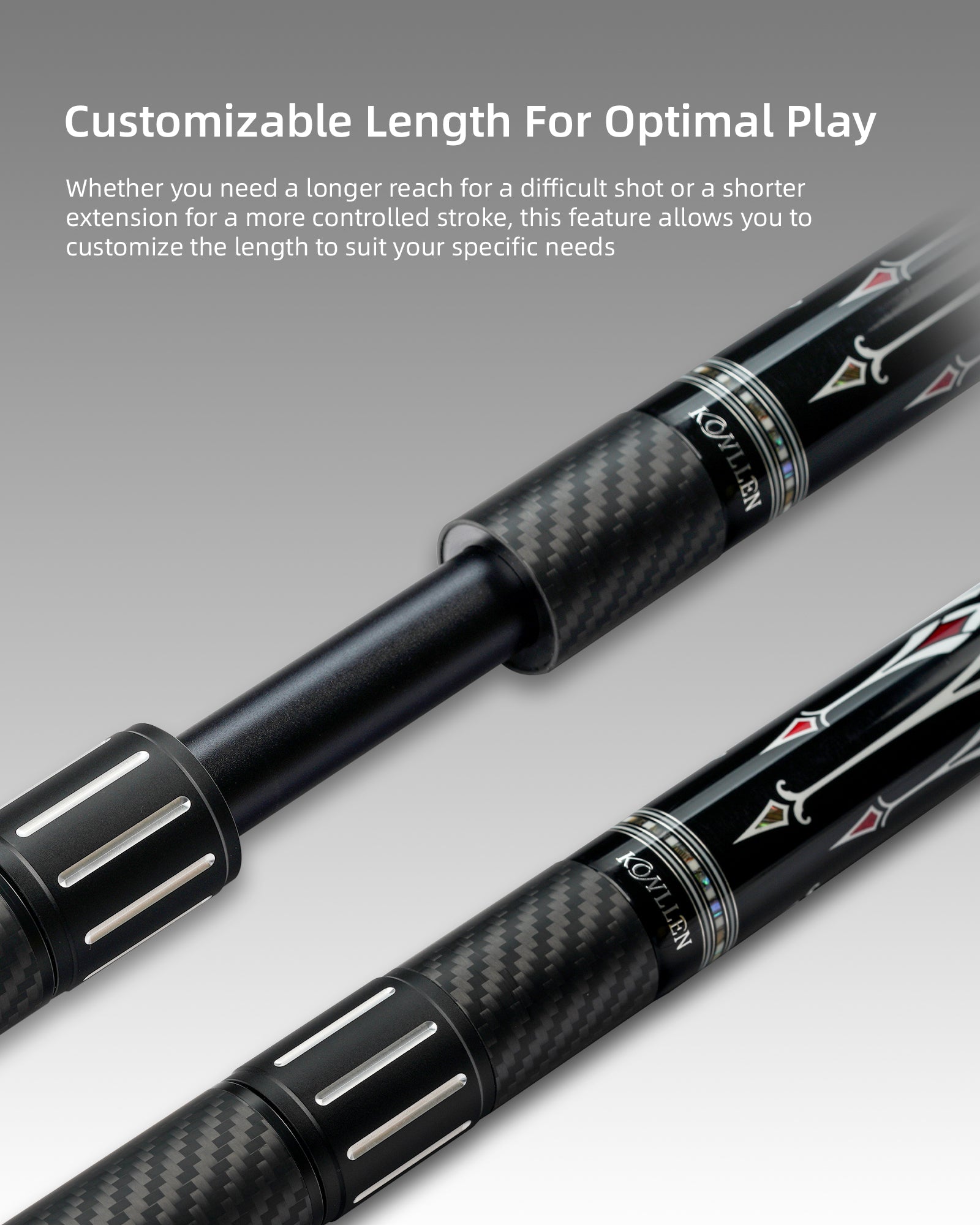 Matte Retractable Extension Bullet Joint