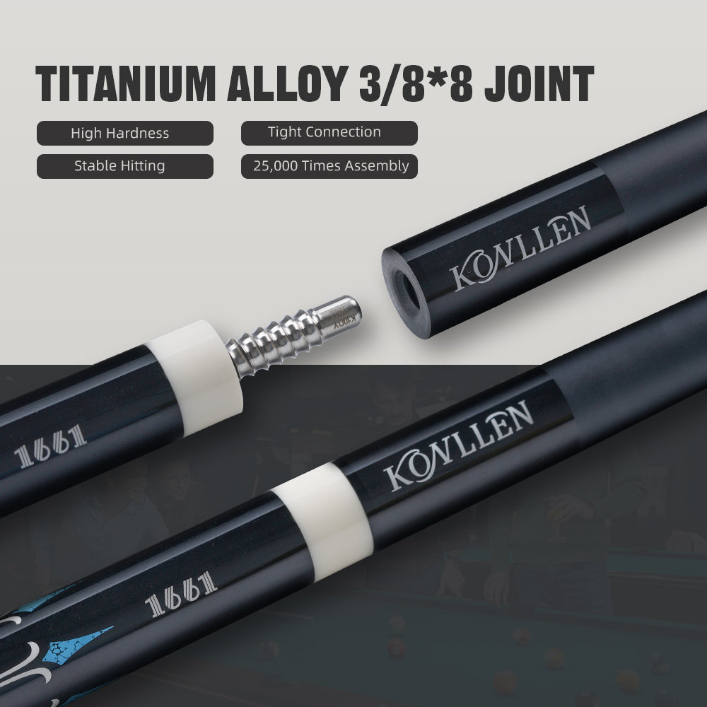 Konllen Dragon Series – Amber Gold Pool Cue – AK-10YF