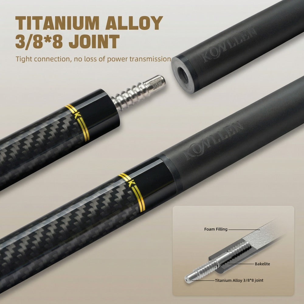 Konllen Dynasty Series Pool Cue – AK-3K - 12.5mm