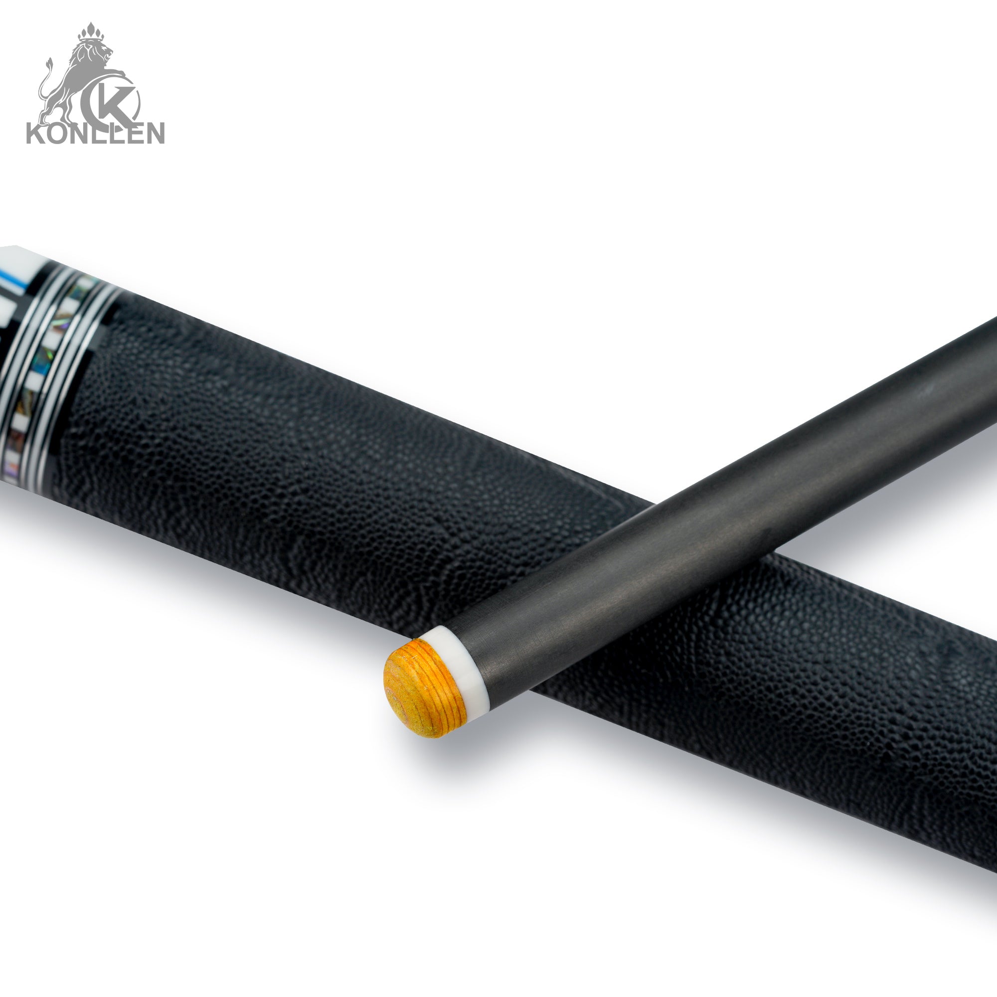 Konllen 2.0 Series AK75-001BF - Ebony Butt Sleeve With Abalone Ring and Zuma Inlay - 12.5mm