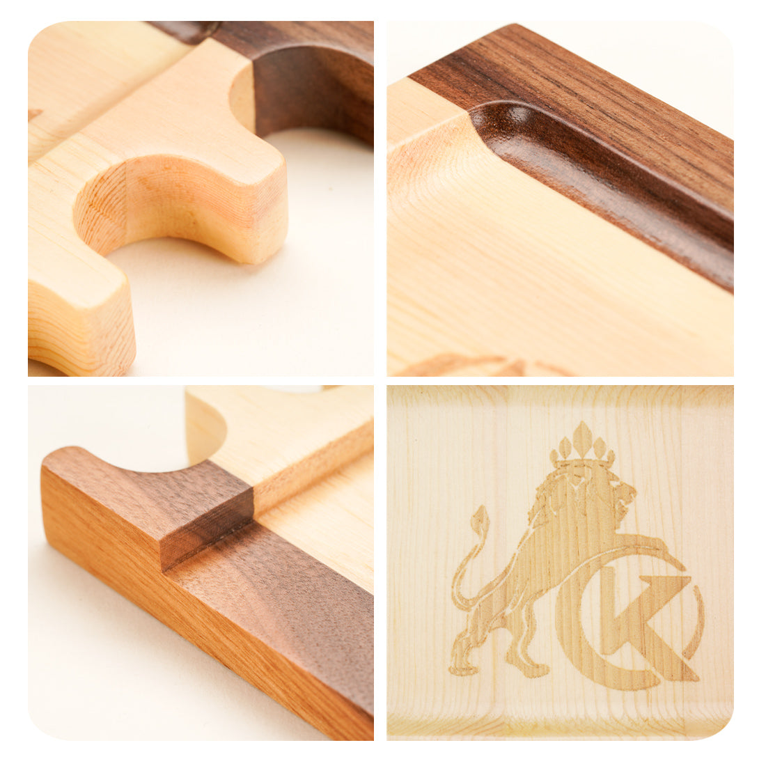 4 Löcher Holz-Cue-Halter