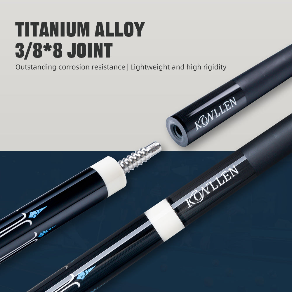 Konllen Spectra Series – Amber Yellow Pool Cue – AK-09F