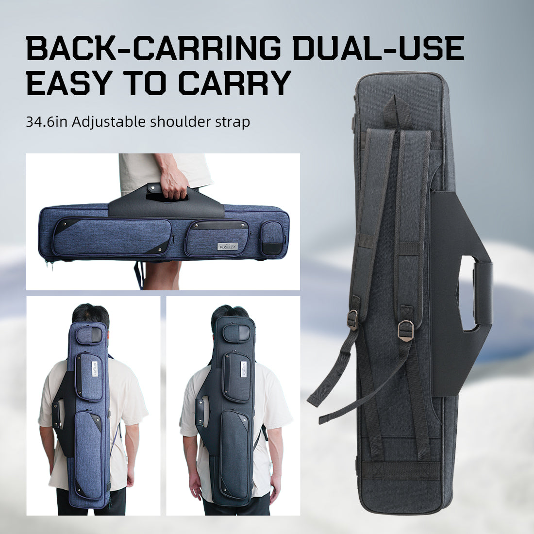 Oxford cloth soft Case - 3 Butts x 4 Shafts