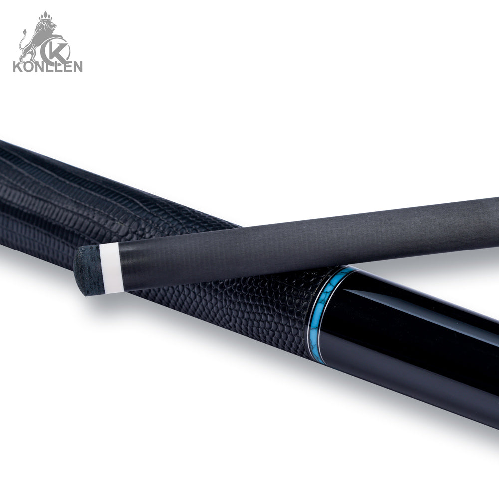 Konllen 2.0 Series AK75-12FA - Ebony Turquoise Inlaid Butt - Lizard Grain Cowhide Wrap - 11.8mm / 12.5mm