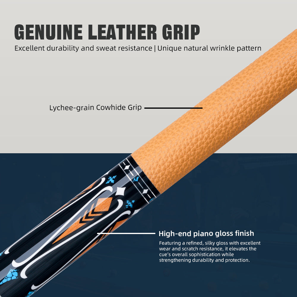 Konllen Spectra Series – Amber Yellow Pool Cue – AK-09F