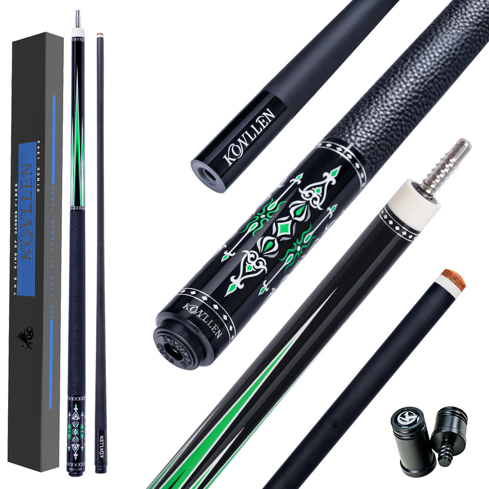 Konllen Spectra Series – Midnight Black / Granny Smith Pool Cue