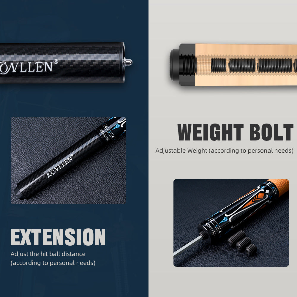 Konllen Spectra Series – Amber Yellow Pool Cue – AK-09F