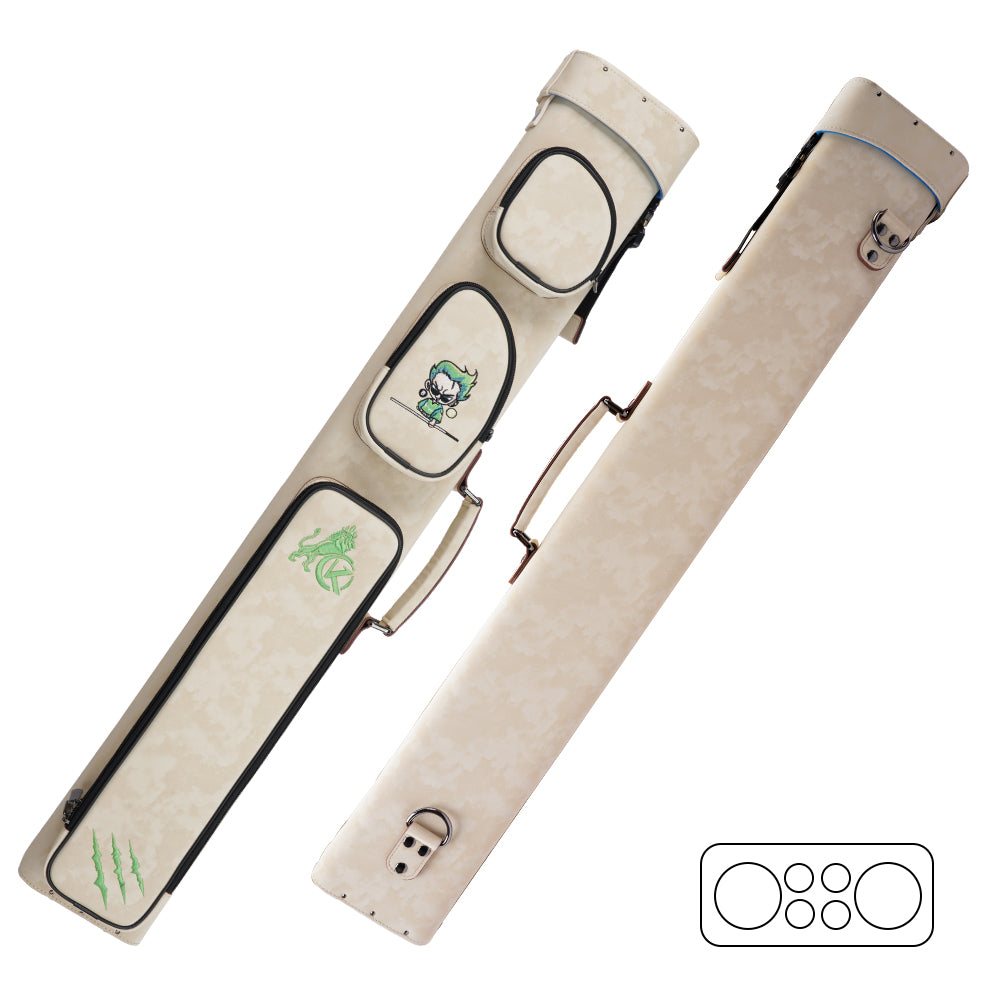 Konllen Nova 系列 2x4 台球杆盒 – 2 个杆头和 4 个杆身