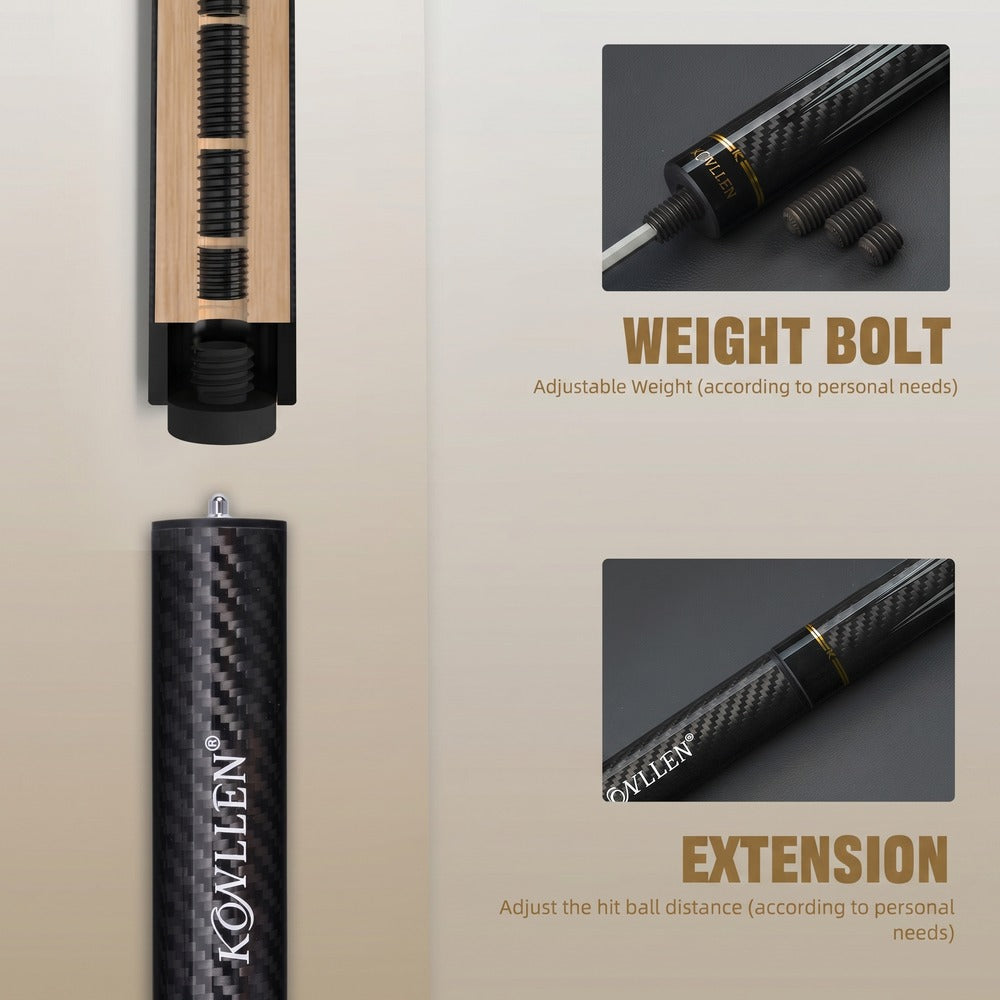 Konllen Dynasty Series Pool Cue – AK-3K - 12.5mm