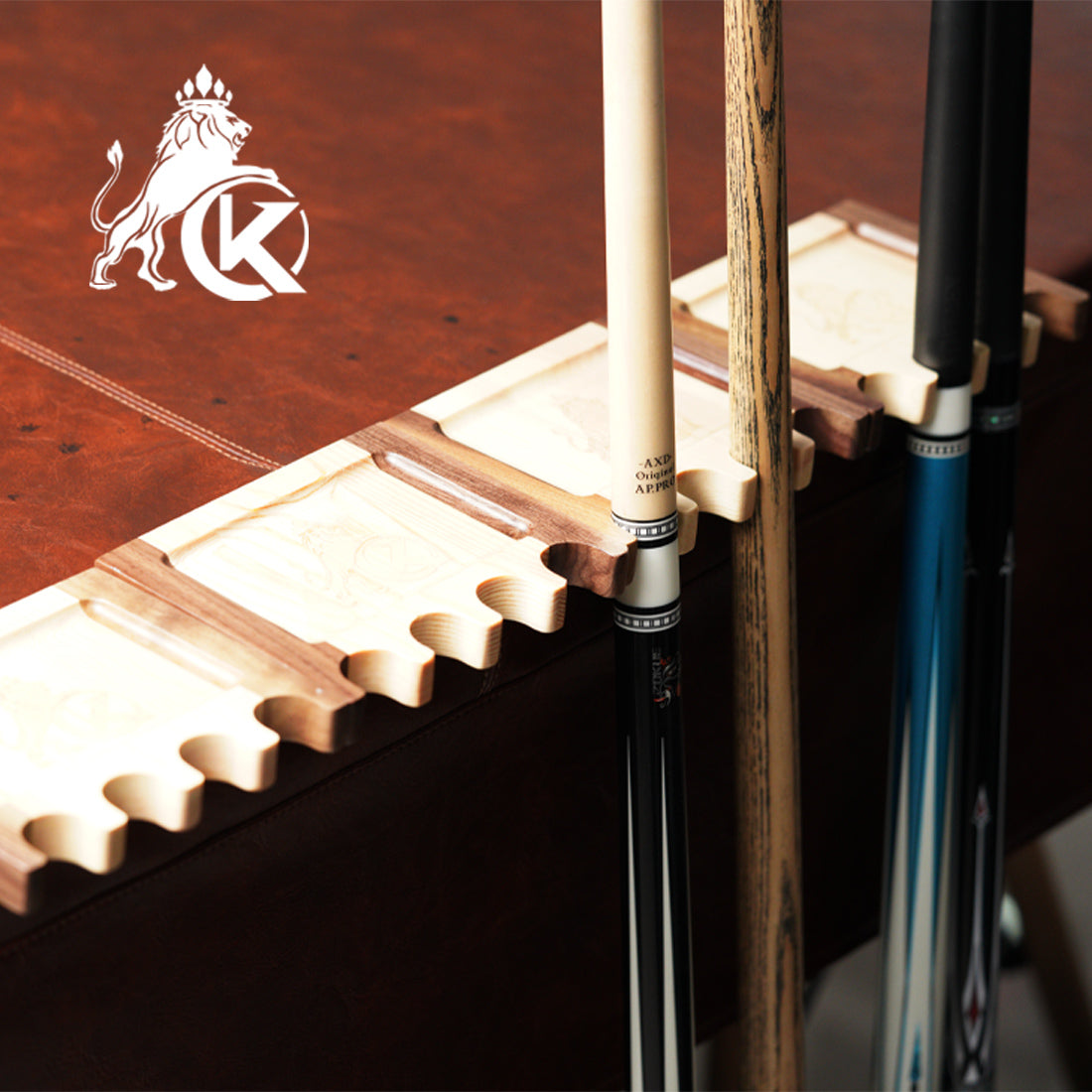 4 Löcher Holz-Cue-Halter