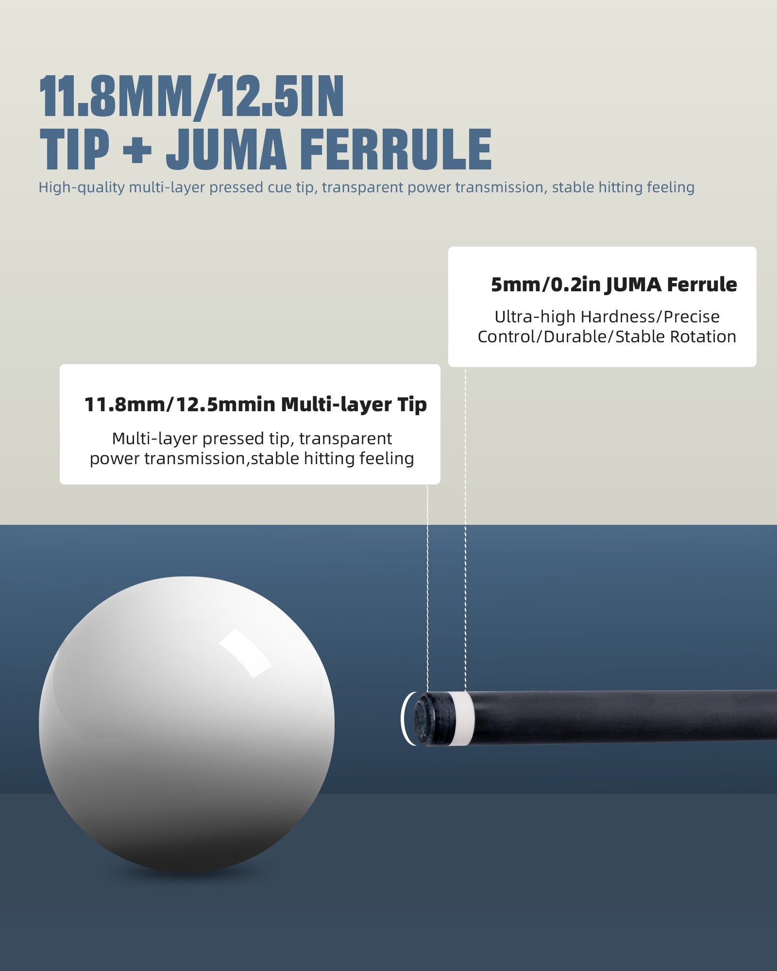 KONLLEN 2.0 Series Carbon Fiber Shaft Pro Taper for Radial Joint with 11.8mm / 12.5mm Tip