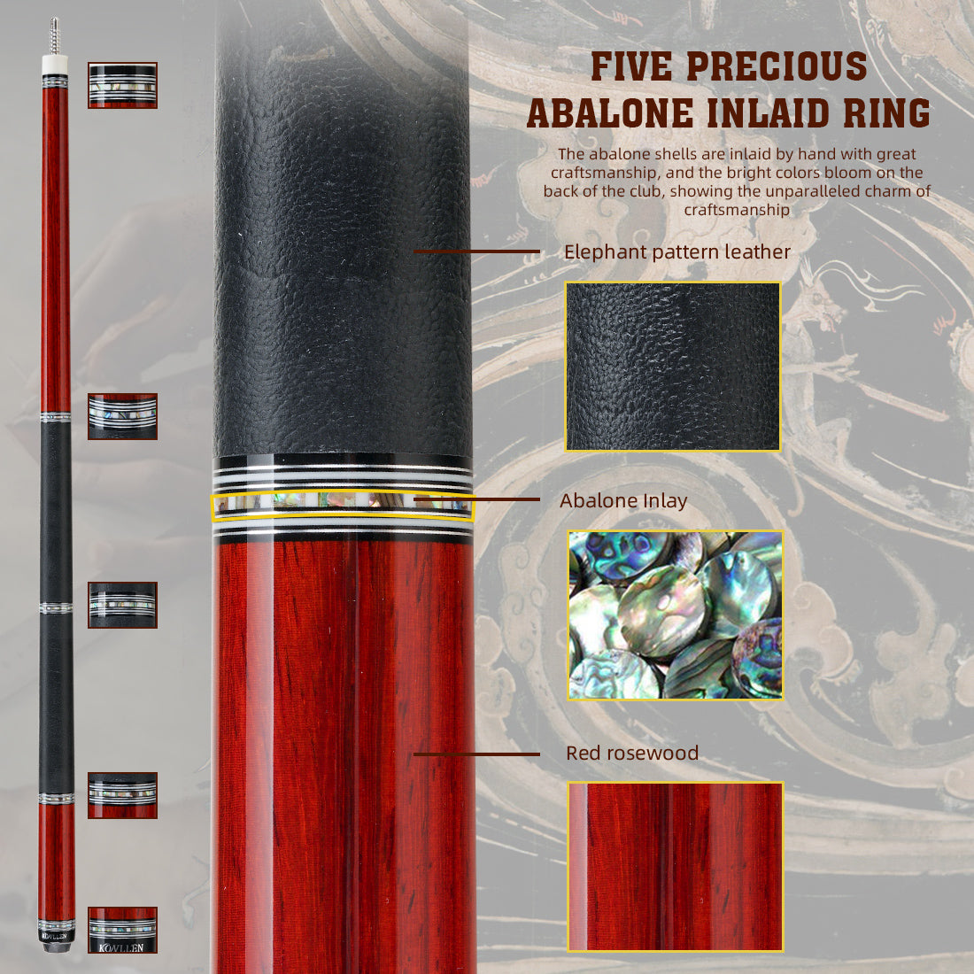 Konllen AXA-R1F ( red rosewood)