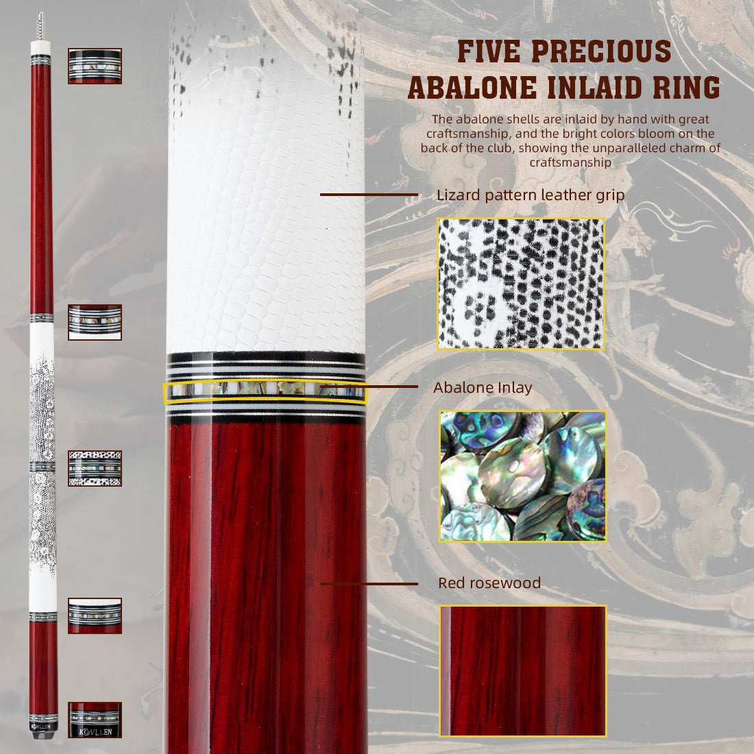 Konllen AXA-R2F ( red rosewood)