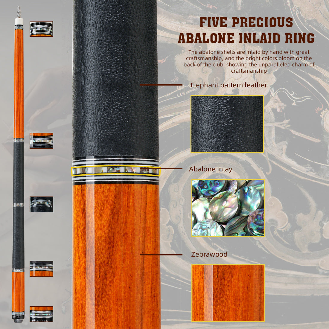 AXA-Z1F (zebrawood)